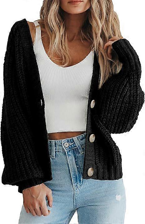 Herbst und Winter lockerer Strickpullover für Damen