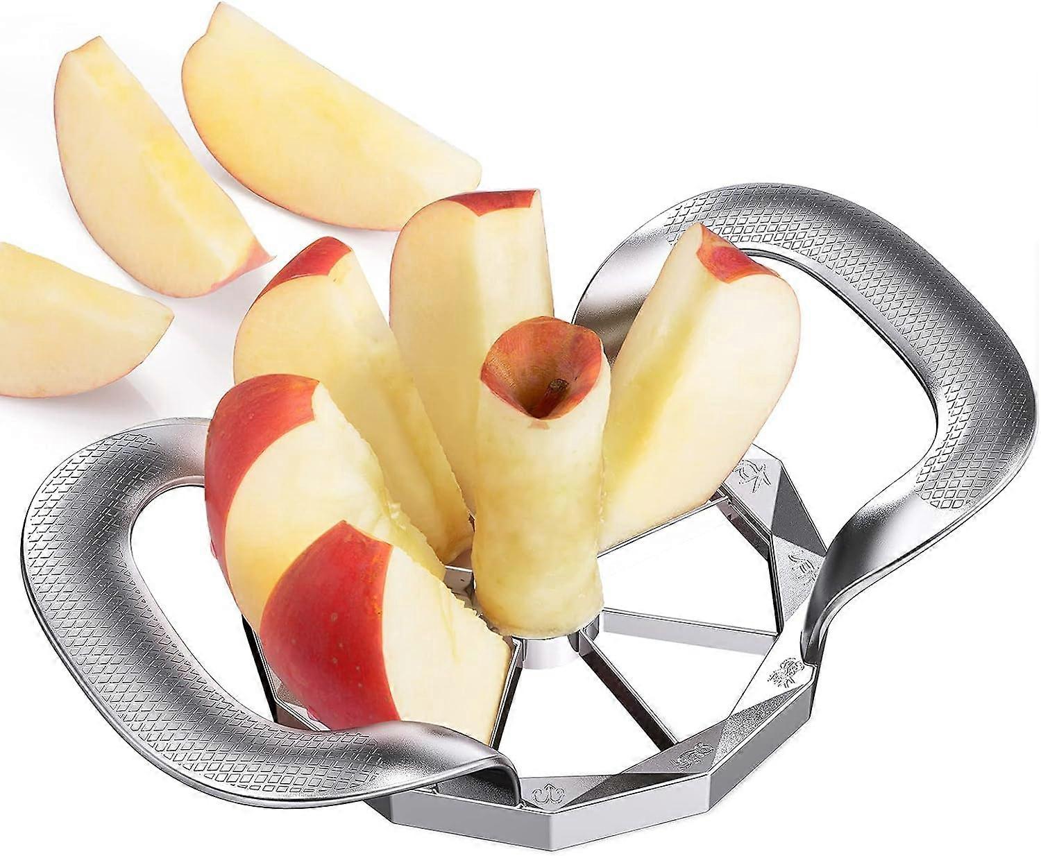 Apple Slicer, 8 Blade Stainless Steel Apple Cutter Divider Pitter, Extra Large Apple Core,Sturdy and Ultra-Sharp Apple Cutter