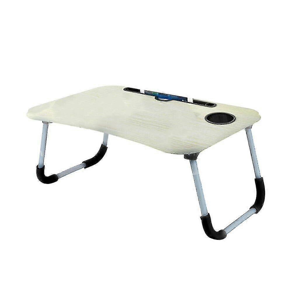 Laptop Table Stand Foldingdesk Bed Computer Study Adjustable Portable Sofa Tray-walnut Color