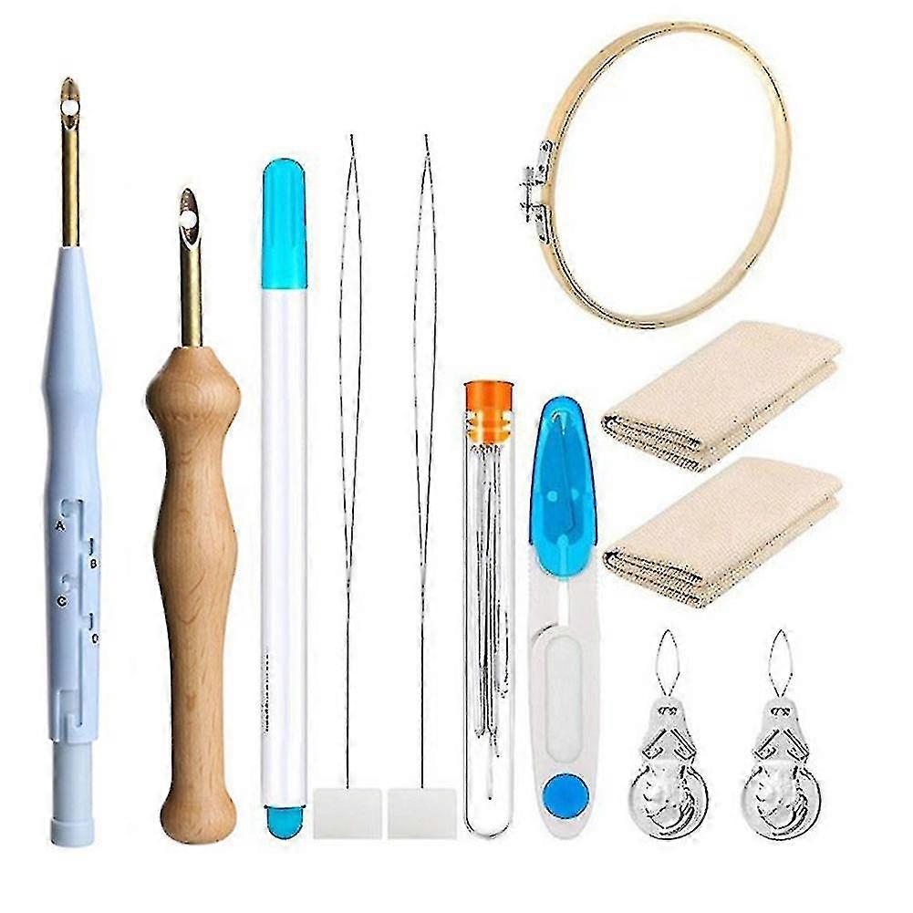 Diy Punch Embroidery Needle Kit Multipurpose Magic Sewing Knitting Accessories