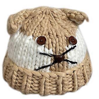 Crochet Knitted Mouse Hat Devil Horn Hat Beanie Skullies Beanie Cute for Cat Ear