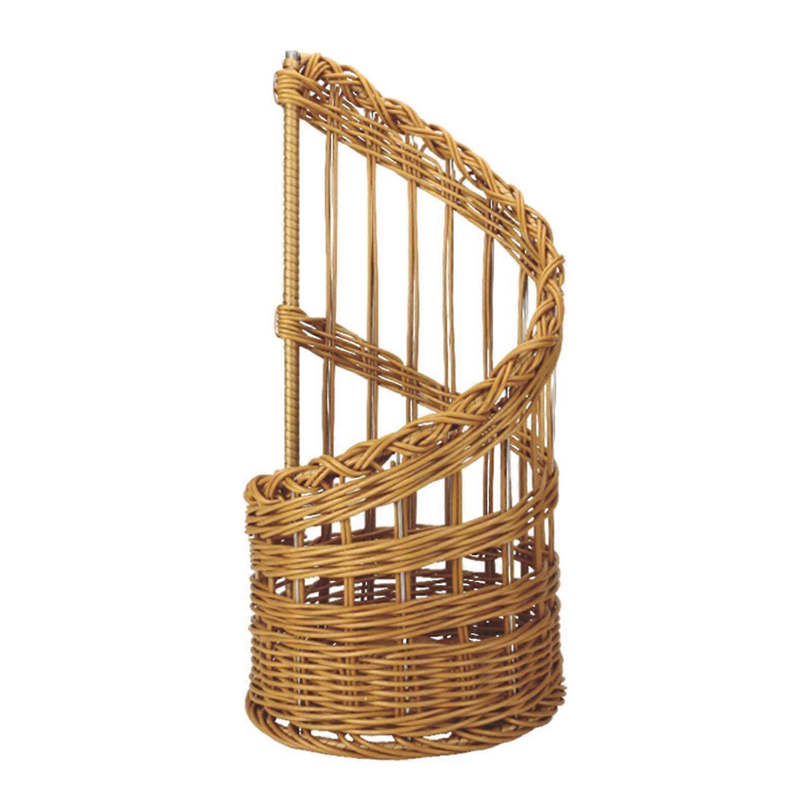 Wicker Bread Basket Imitation Rattan Bread Basket for Family Tabletop Bakery
