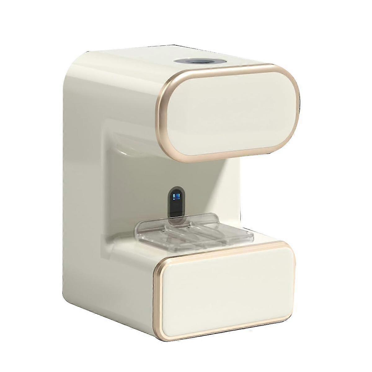 Automatic Toothpaste Dispenser, Wall Mounted Electric Toothpaste Dispenser For Kids Adults, Toothpaste Dispenser Beige