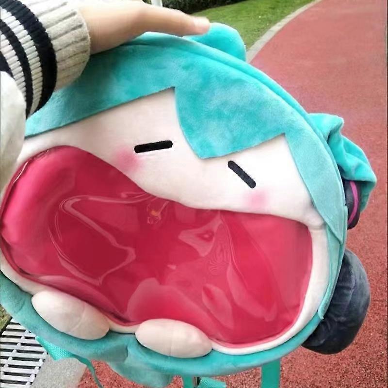 Kawaii Anime Hatsune Miku Cosplay peluche zaino a Bag borsa donna Shool studente uomo borsa a tracolla in velluto regalo ragazza  26