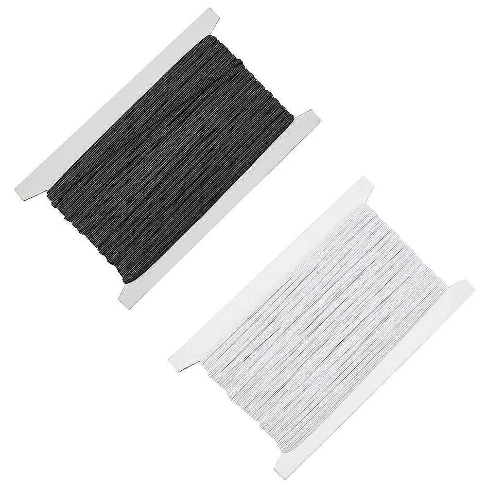 Flat Elastic Rubber Cord/Band Webbing Garment Sewing Accessories Mixed Color 3mm about 30m/bag 2 colors 1bag/color 2bags/set