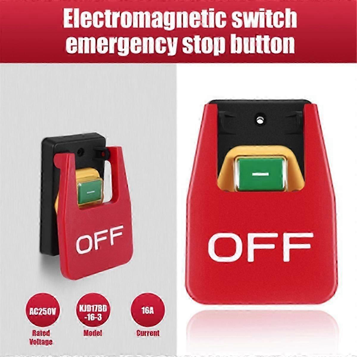 Off On Red Cover Emergency Stop Push Button Switch 250v16apower-off ...