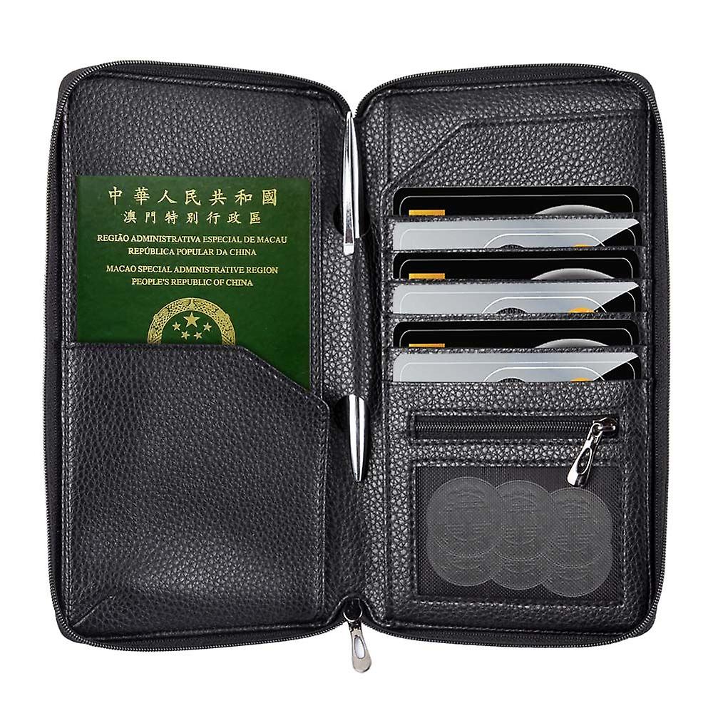 InventCase RFID Blocking Passport Organiser Case for Macau Passports - Black