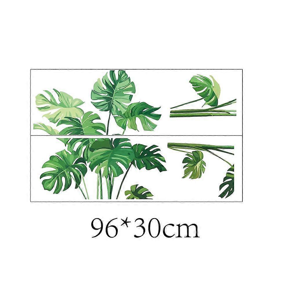 1Set PVC Wall Stickers Wall Decoration Leaf 300x960mm 2pcs/set