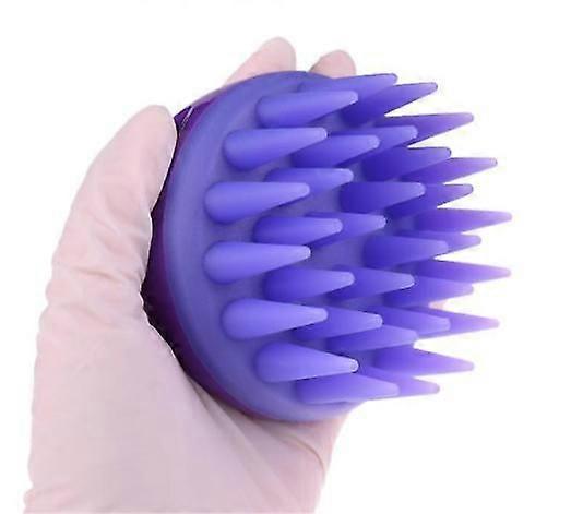 Silicone scalp massage cleaning brush and silicone massage comb can extend hair