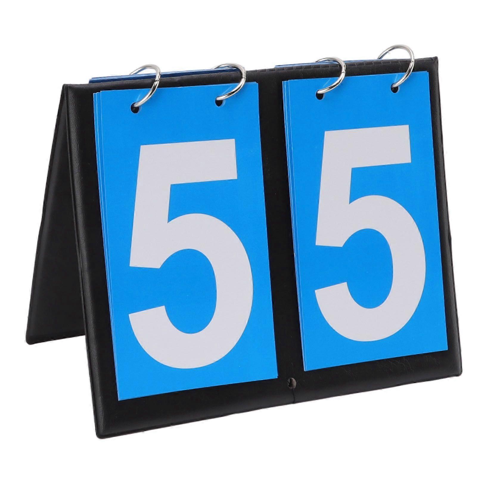 Digit Flip Scoreboard Portable Large Card Water Repellency Filp Sports Score Keeper for Basketball