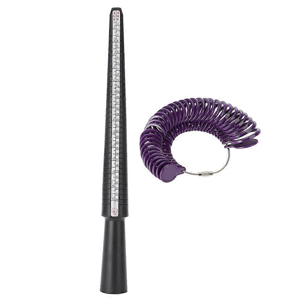 US/HK Size Ring Mandrel Stick - Jewelry Measuring Tool Set
