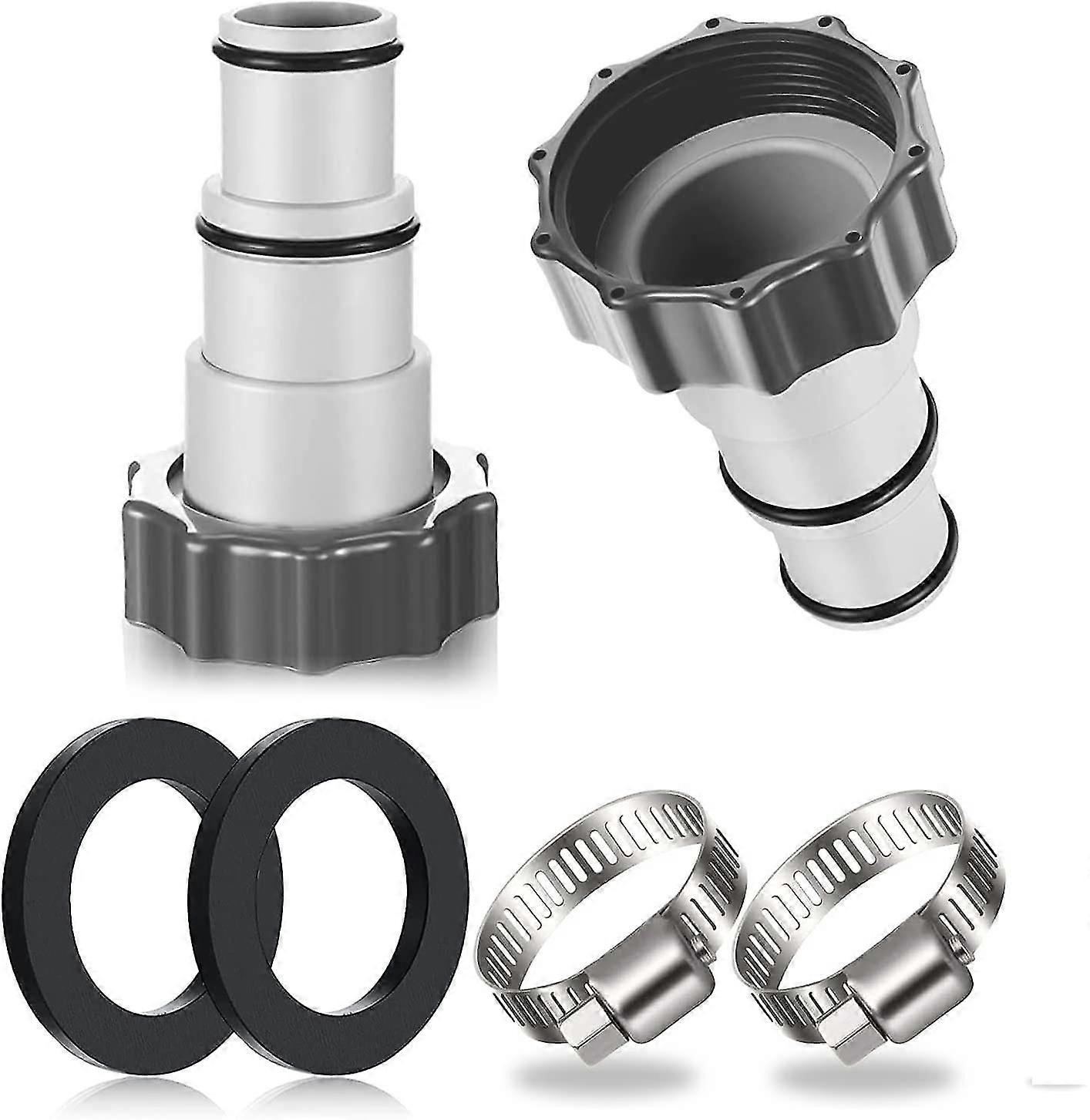 2pcs Pool Hose Adapter, Pool Adapter, Intex Pool Adapter, Pool Hose Adapter, Pump Hose Adapter, Pool Hose Connector  32 And 38 Mm