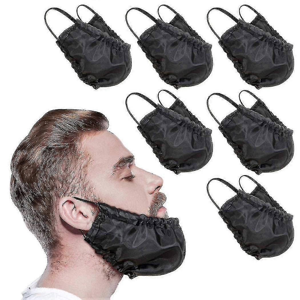 New 2023 6pcs Men Beard Bandanas Bedtime Bib Beard Covers