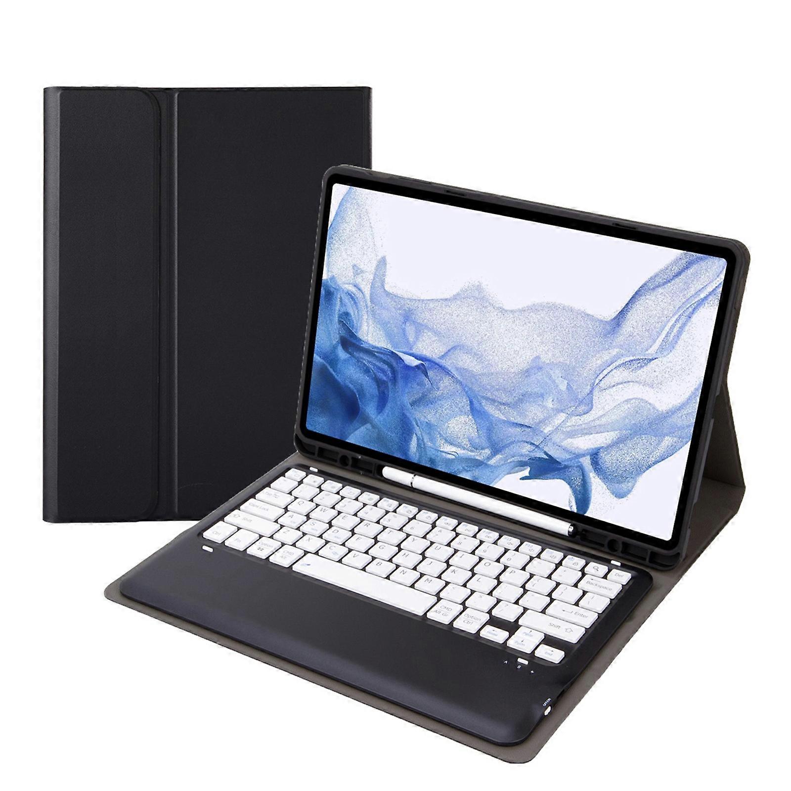 T800B Pen Slot Detachable Bluetooth Keyboard Leather Tablet Case For Samsung Galaxy Tab S8+/S7+/S7 FE