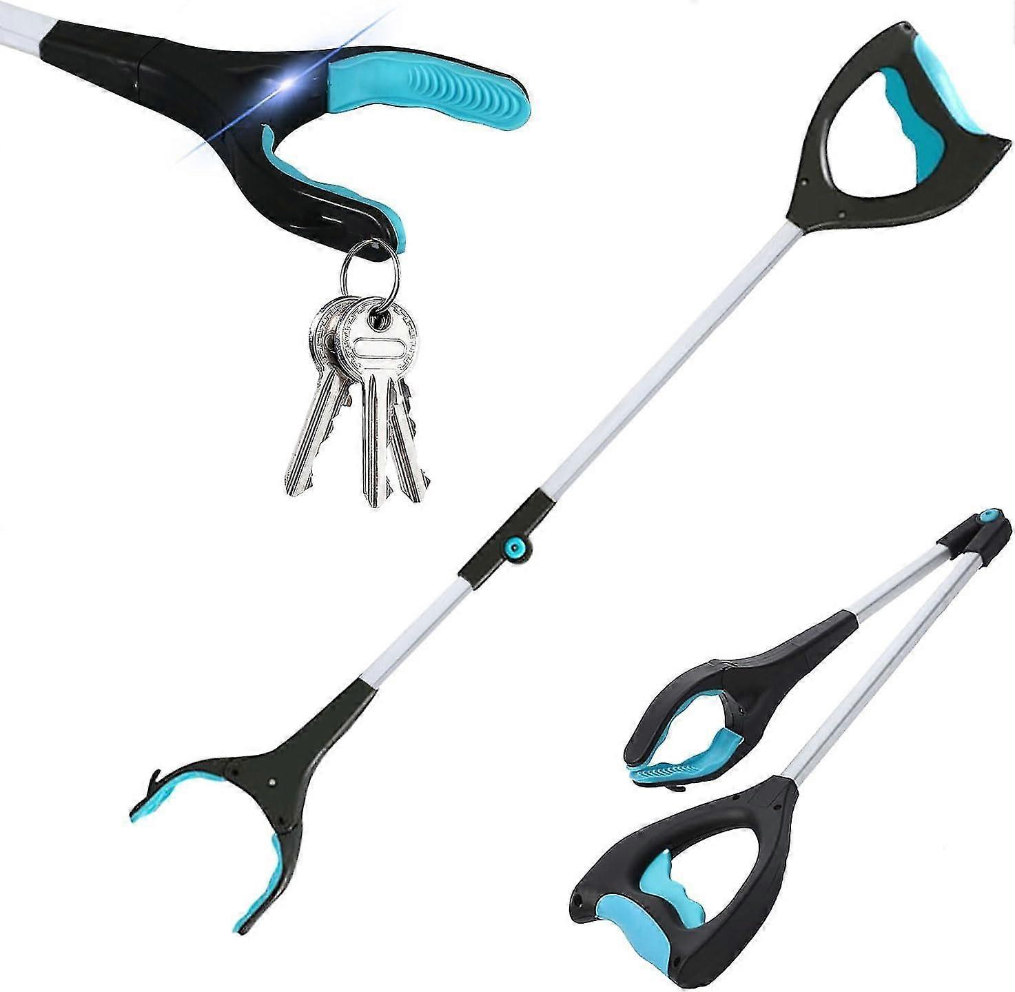 Pick Up Stick Grabber with LED for Elderly and Lightweight Trash Picker Upper