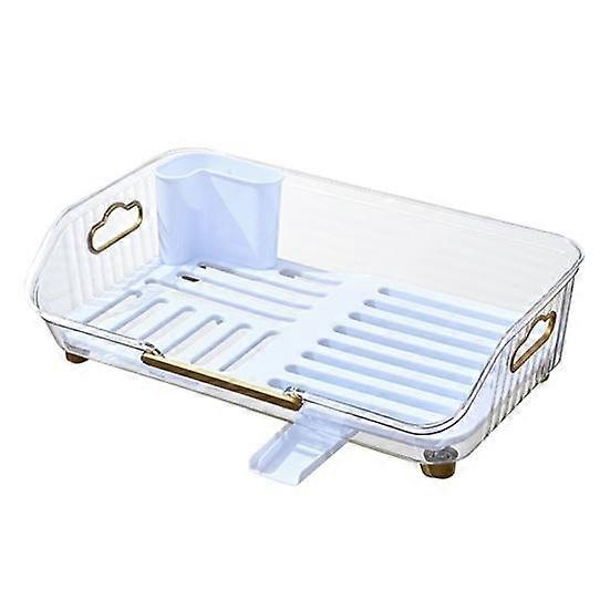 Multifunctional Kitchen Dish Rack BPA-Free Plastic Pot Plate Bowl Draining Holder Dinner Pans Chopsticks Spoon Storage Shelf Kitchenware Organizer