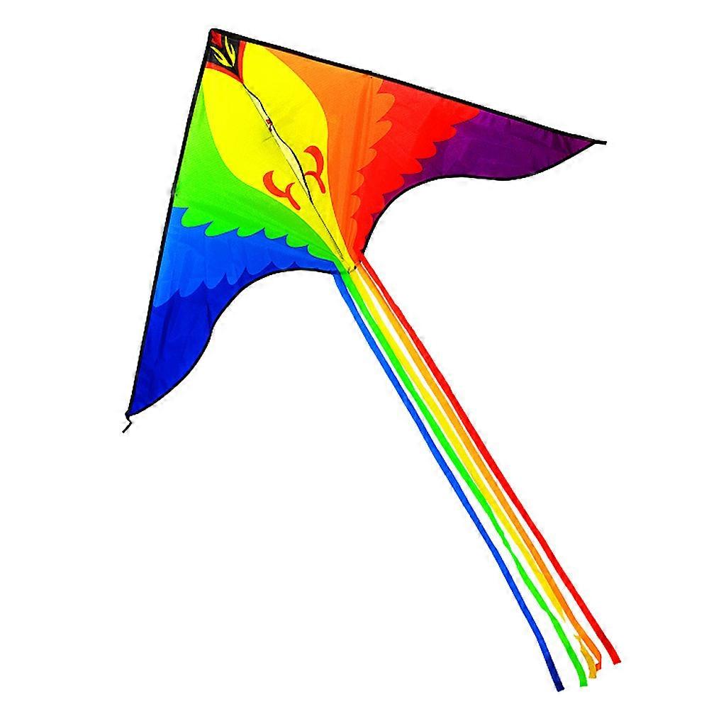 Huge Kite Colorful Parts Stable Delta-wing Design Kid Plaything for Family Friends Enjoy Interesting Summer for Time  C