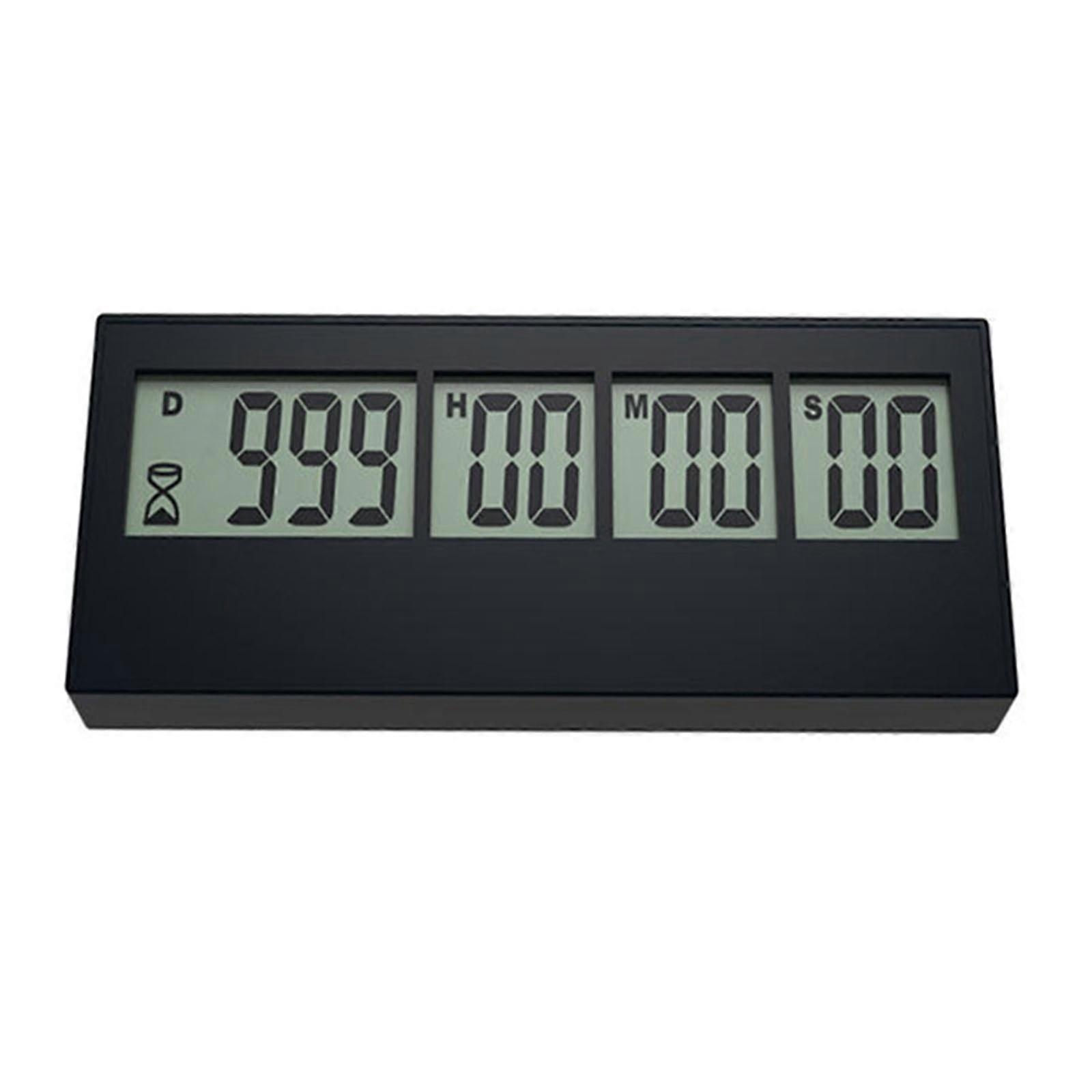 999Days Countdown Clock LCD Digital Screen Kitchen Timers Event Reminder for Wedding Retirement Kitchen Baking Cooking  Black