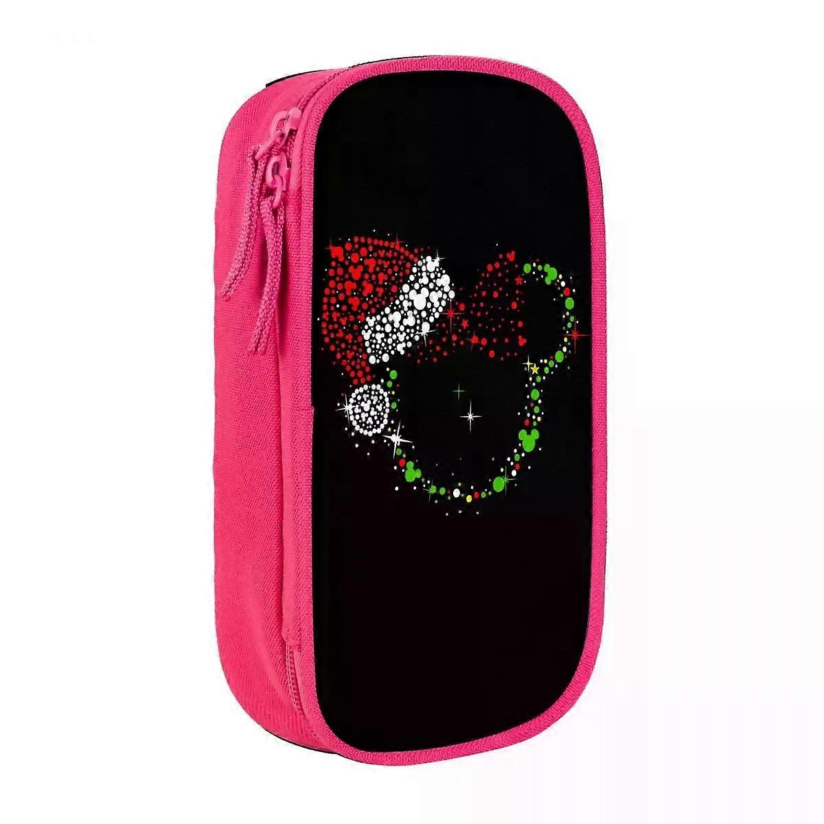 x462 Christmas Minnie Mickey Mouse Pencil Case Classic Pen Holder Bag Student Big Capacity Schools Pencil Box ffxz462