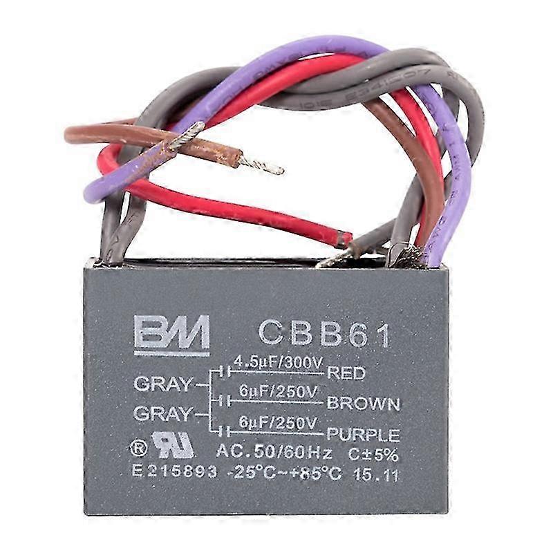 CBB61 Start Capacitor 250V Fan Ceiling Exhaust Motor Run Capacitor 50/60HzP20211224719