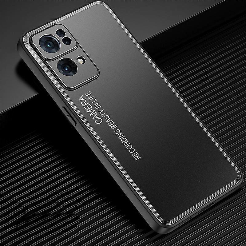 For OPPO Reno7 Pro Frosted Metal Phone Case