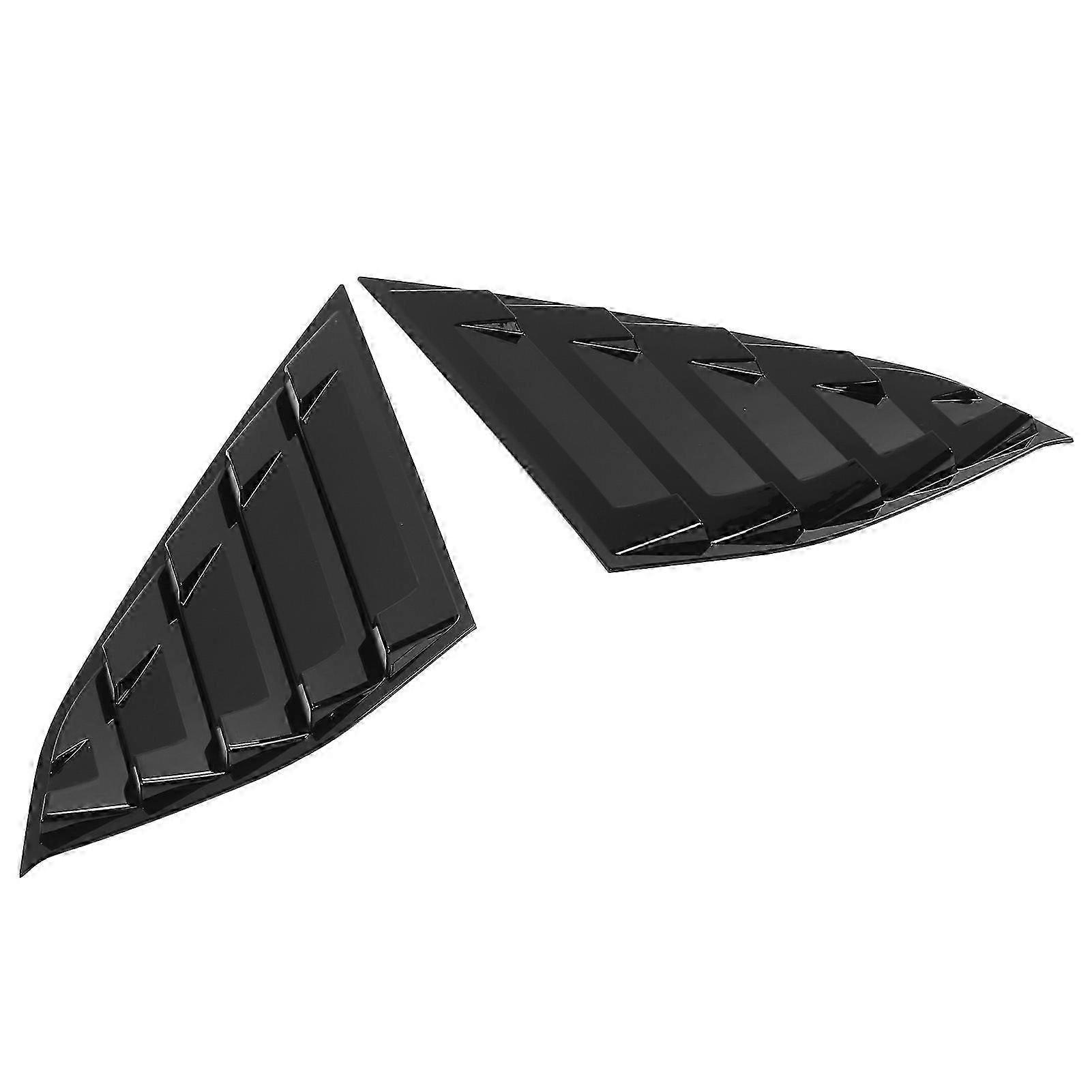 Rear Side Window Louver Panel Glossy Black Door Outside Delta Molding Trim for Accord 2018 to 2022 f54