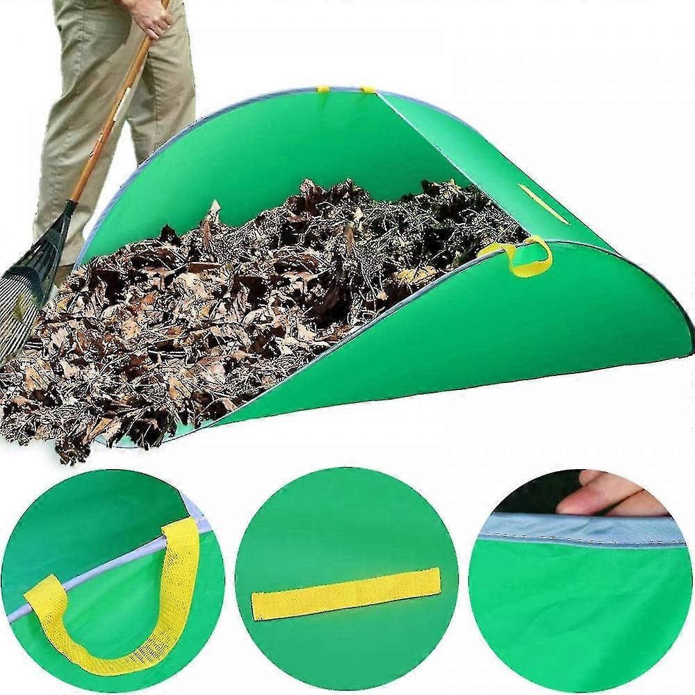 Leaf Collector, Portable Pop Up Leaf Bags, Foldable Leaf Pick Up Tools Leaf Loader, Reusable Yard