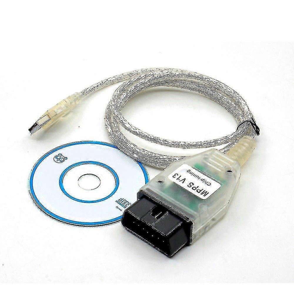 Smps Mpps K-can V13.02 V12 Flasher Chip Tuning Interface Obd-ii Ecu Programmeur Remapper Obd2 Professional Diagnostic Cable