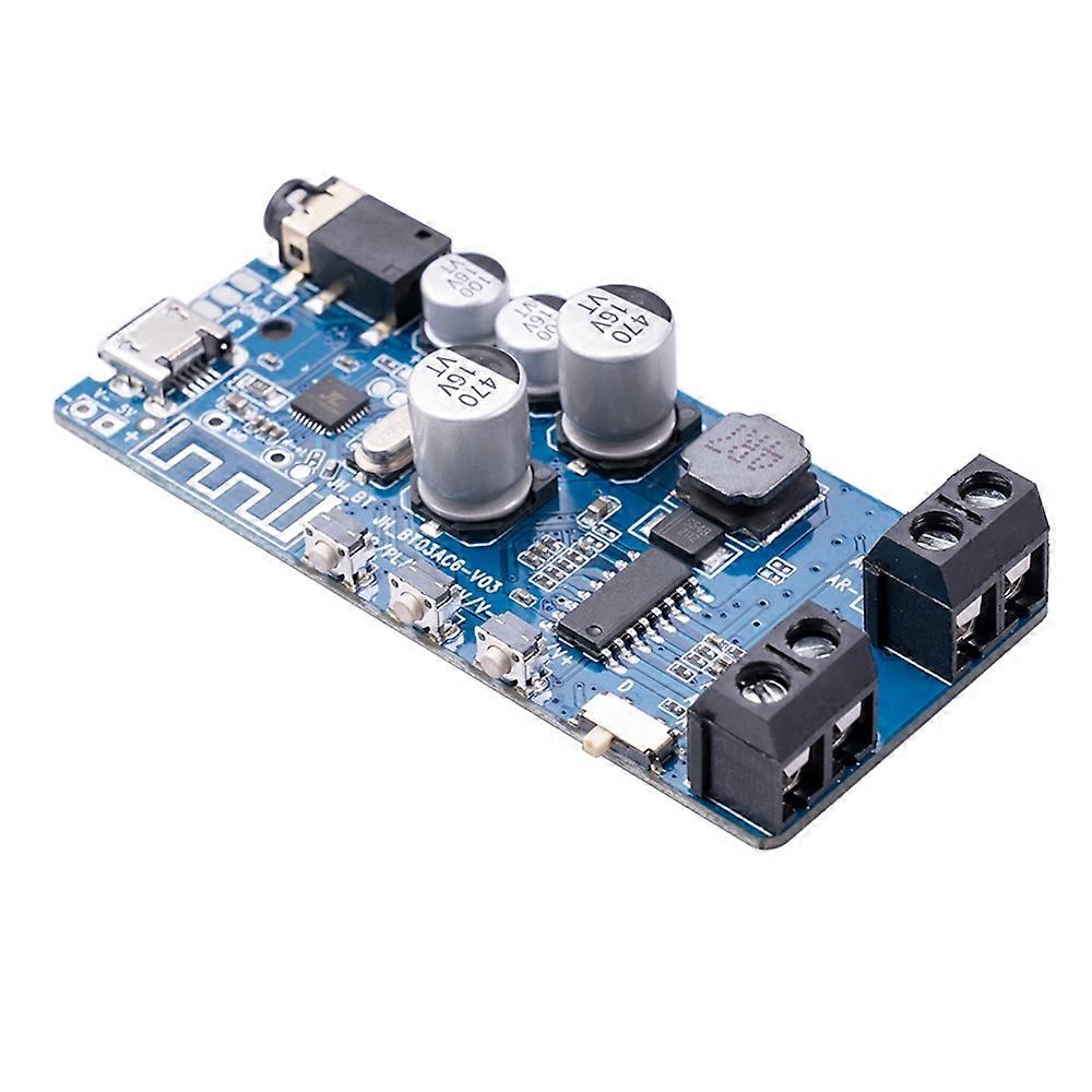 Bluetooth 5.0 Power Amplifier Board Stereo Wireless Music Player Module-Blue