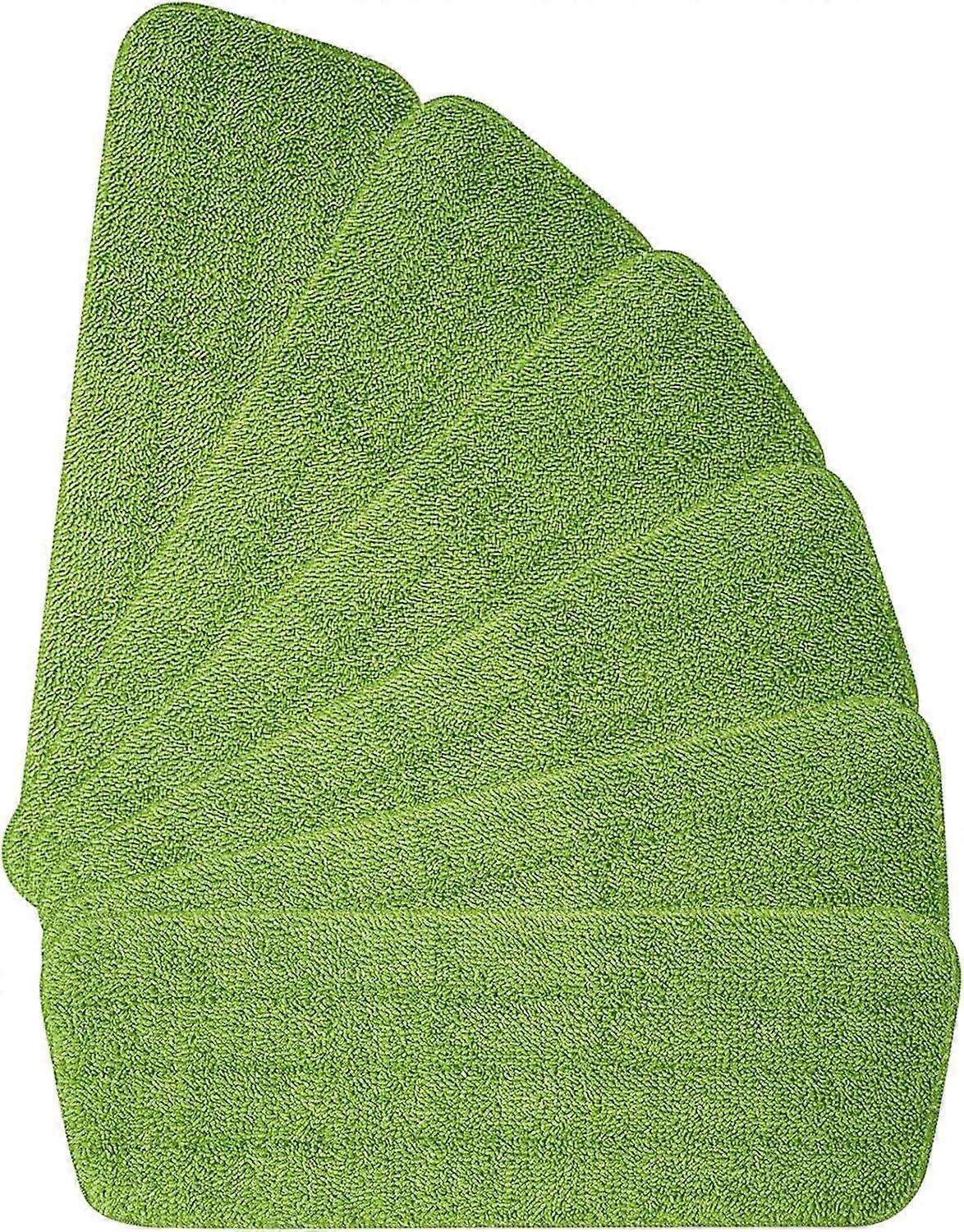 6pcs Mop Replacement Pads,Microfiber Spray Mop Pads for Spray Mops,42*14cm (Green)
