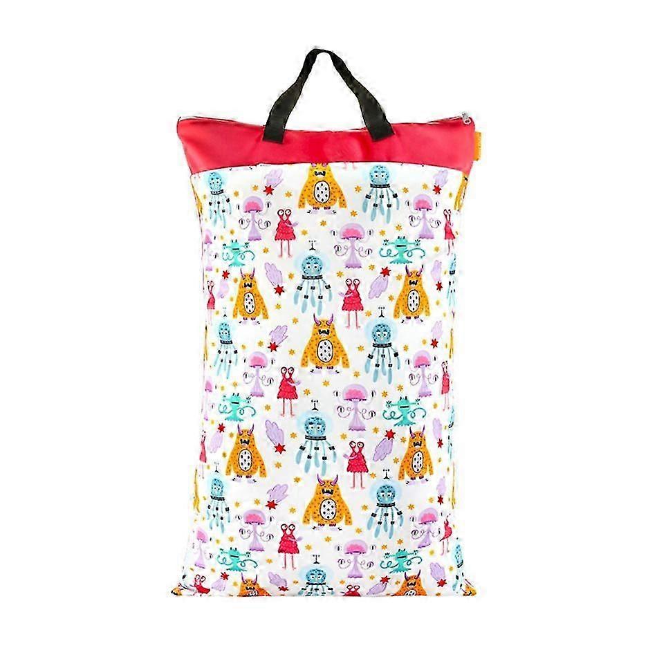 1 pieces Reusable hanging baby diaper waterproof dry and wet bag (Section A)