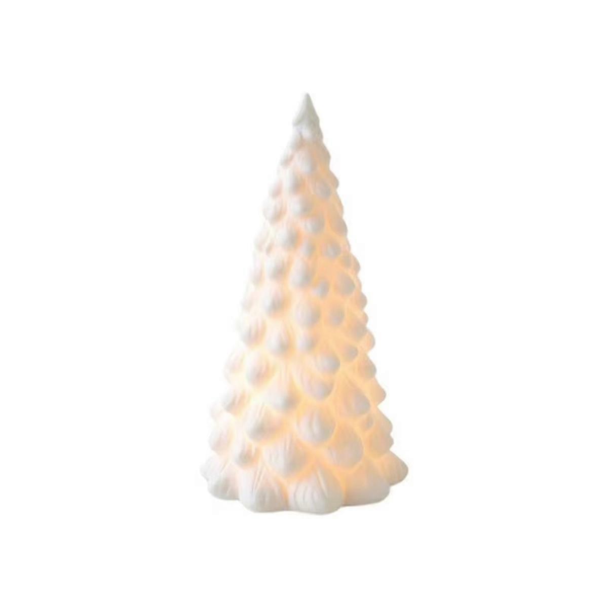 Light Up Ceramic Christmas Tree Christmas Trees with Lights Artificial Table Top Decorations Unique