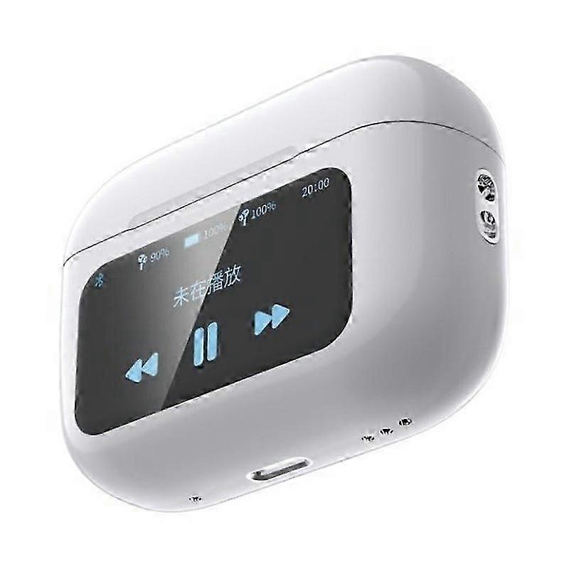 A9 Pro Smart Lcd Color Touch Screen Earbuds With Anc+enc Active Noise Cancellation Bluetooth Headset