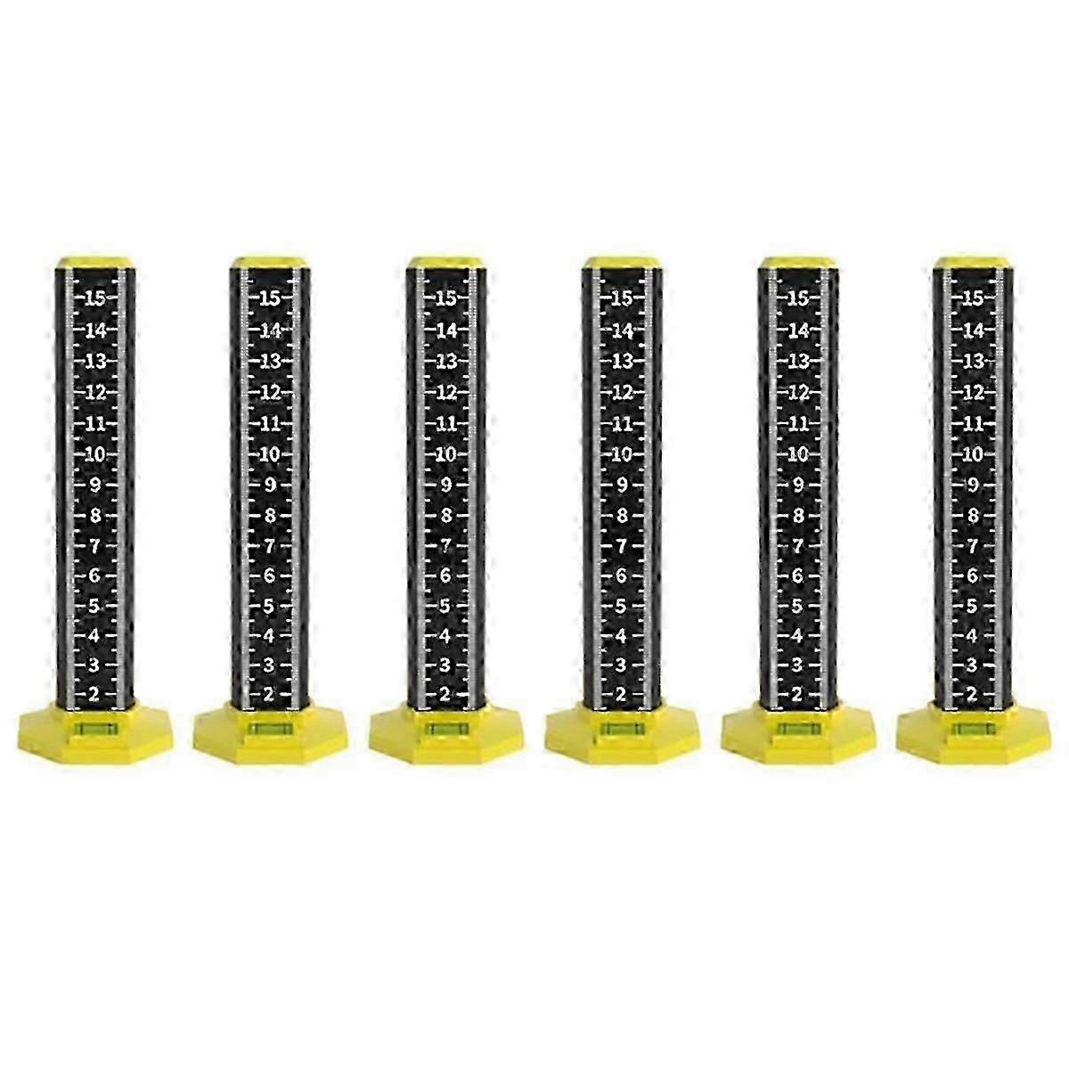6pcs Ceiling And Floor Tile Height Ruler, Drop Ceiling Installation Tools, Magnetic Base Laser Targ