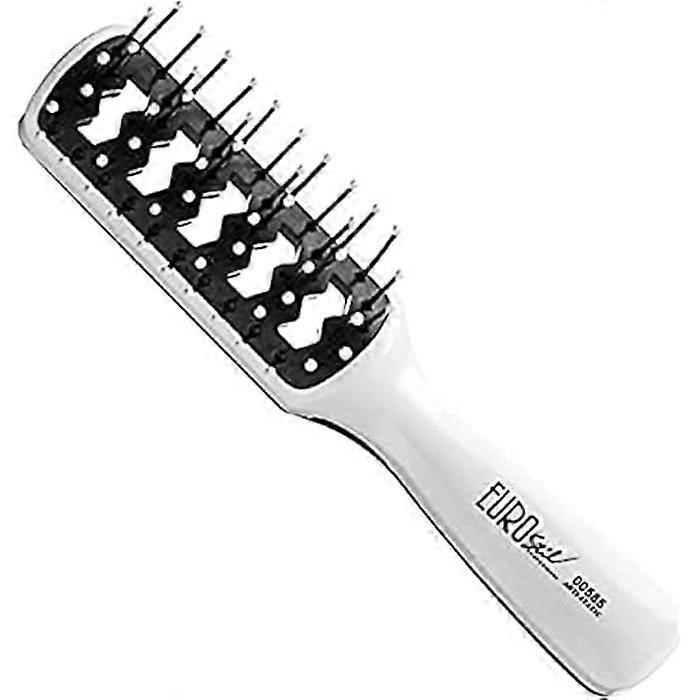 Brosse à cheveux - EUROSTIL - Bicolore Squelette - Antistatique - Petit Modèle - Unique