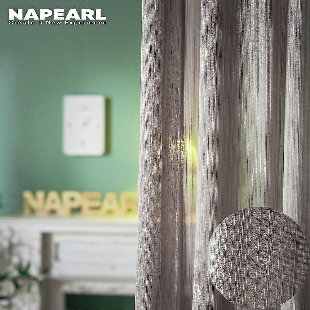 1PC NAPEARL Modern Elegant Solid Color Sheer Curtain Bedroom Soft Textured Tulle Sheer Curtain For Living Room