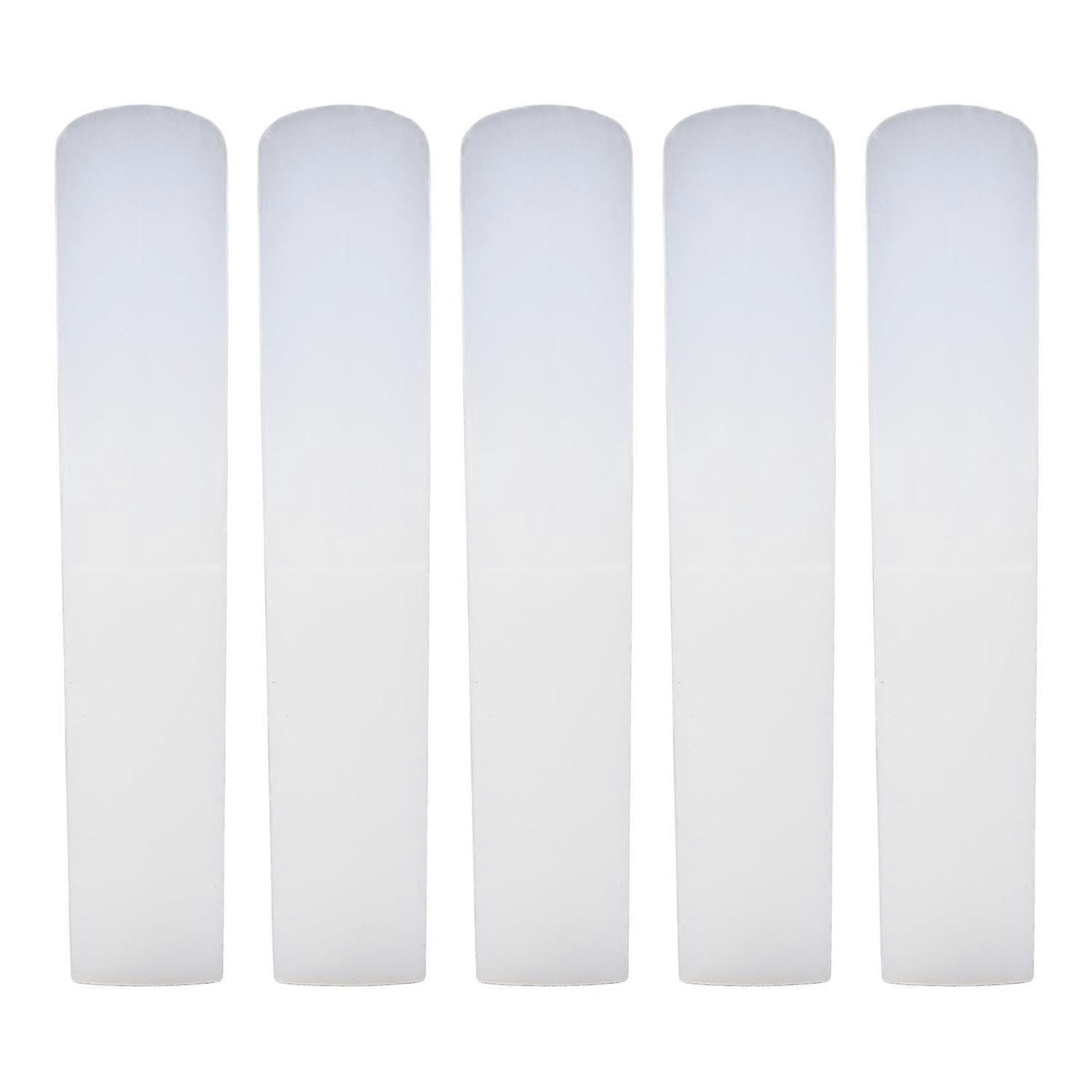 5PCS Clarinet Traditional Reeds 2.5 Strength Resin Beginner Clarinet Reeds for Practice and Performa