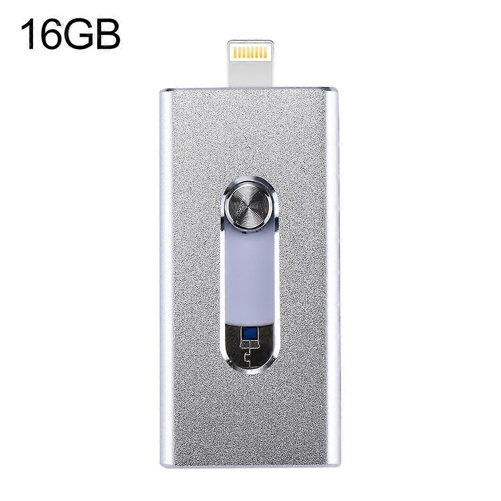 RQW-02 3 in 1 USB 2.0 & 8 Pin & Micro USB 16GB Flash Drive