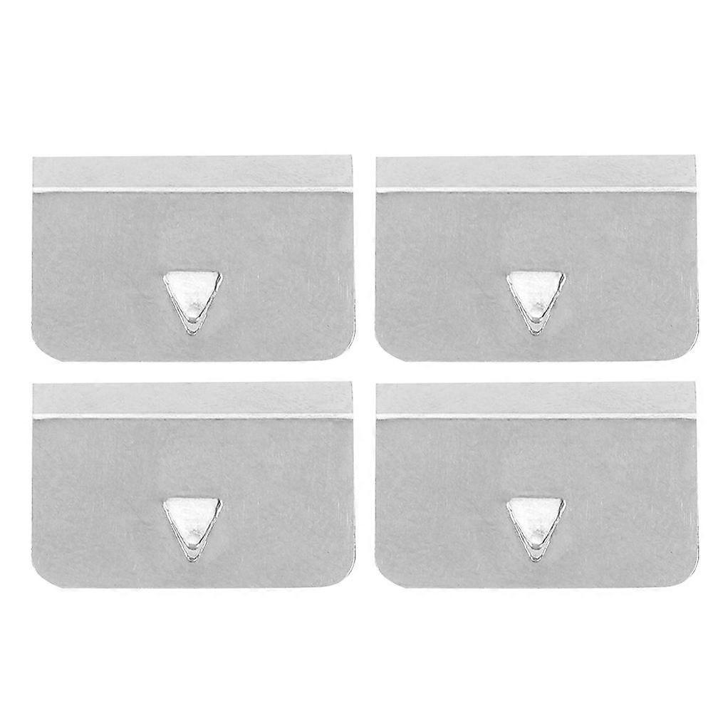 Universal Car Windshield Stainless Steel Fixing Clip Set (4 Pieces)