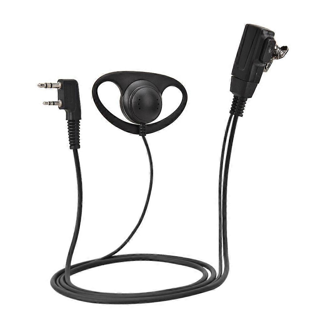 K-head PTT headset D-type earhook headset for walkie-talkie two-way radio