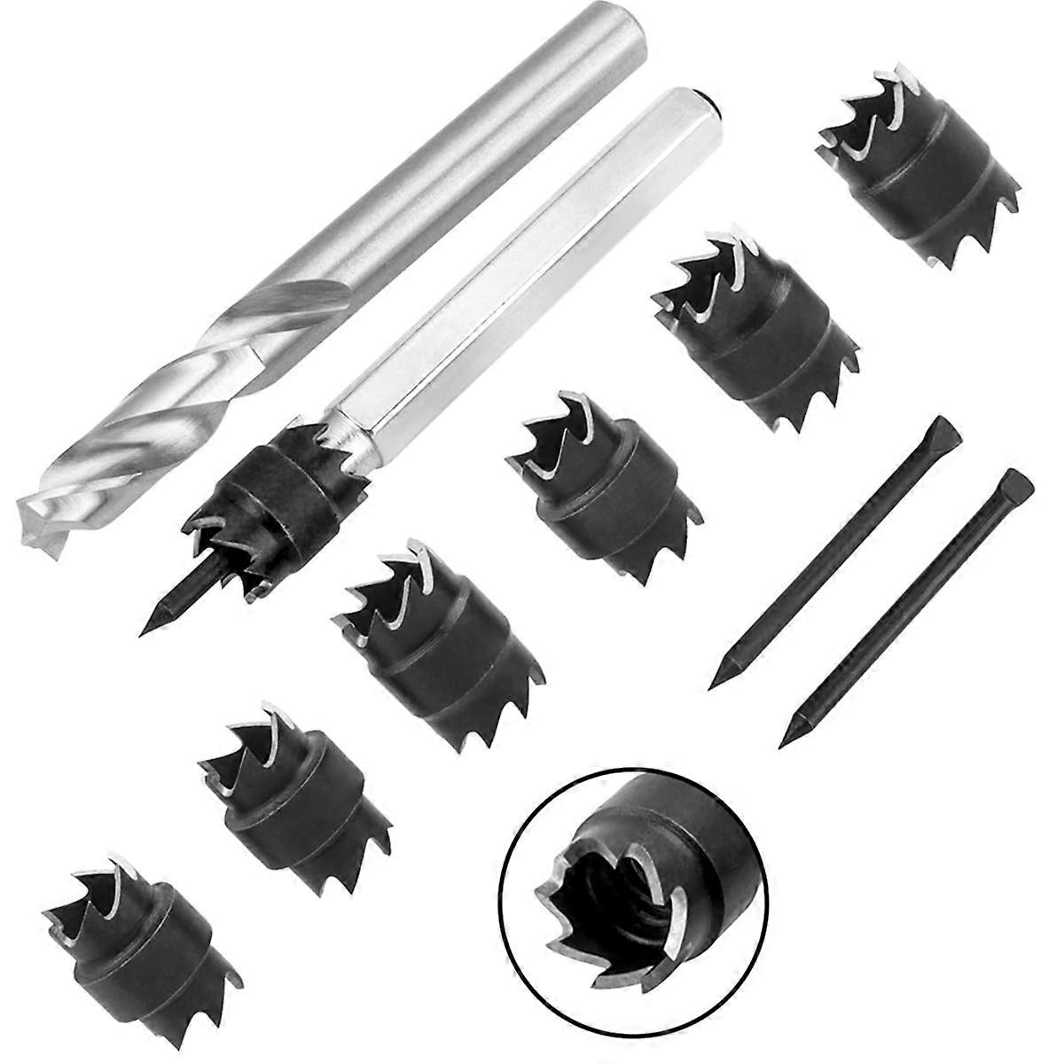 Spot Weld Cutter Set,HSS Spot Weld Cutter Removal Tool Kit with 3/8in&5/16in Double Sided Drill Bit,for Power Drill Spot