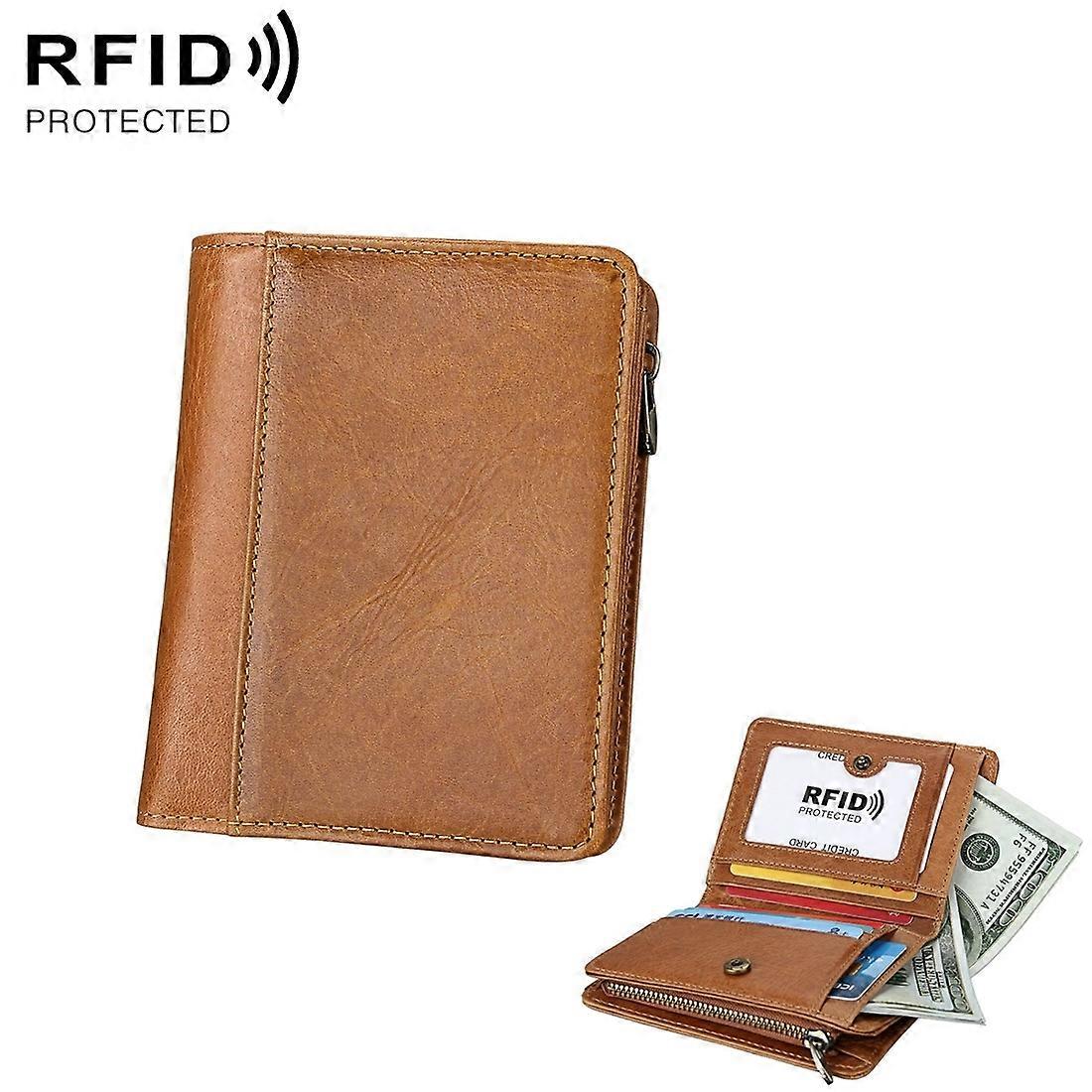 8231 Anti-magnetic RFID Men Leather Wallet