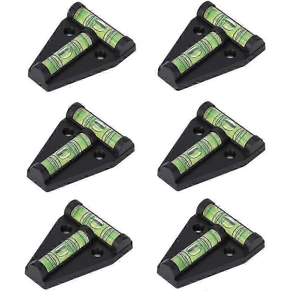 6 Pack RV T Level, 2 Way T-Type Check Bubble Level for Caravan RV Trailer Machines Boat JP