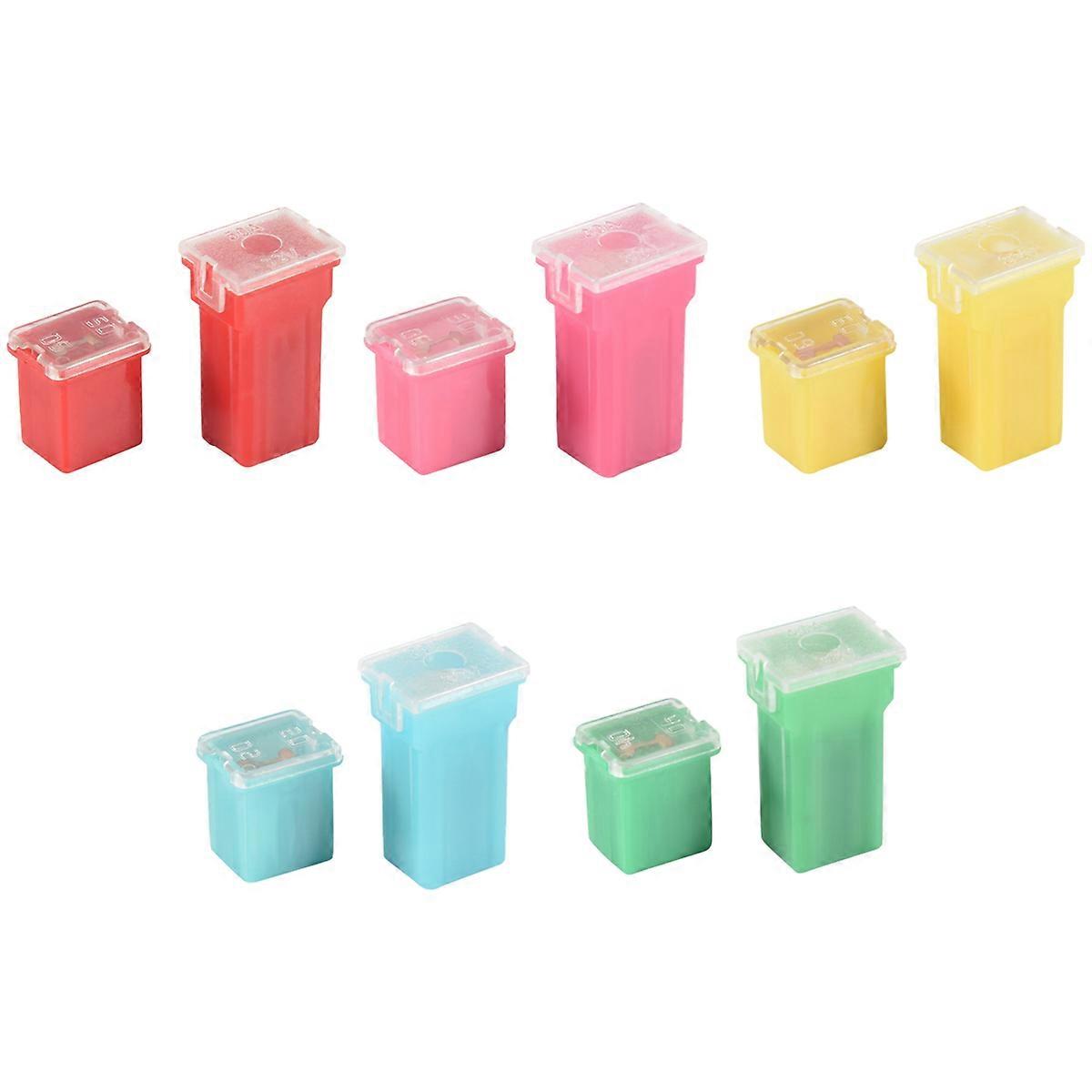 10 Pc LOW and TALL/STD Shaped Assortment Fuse 20A 30A 40A 50A 60A