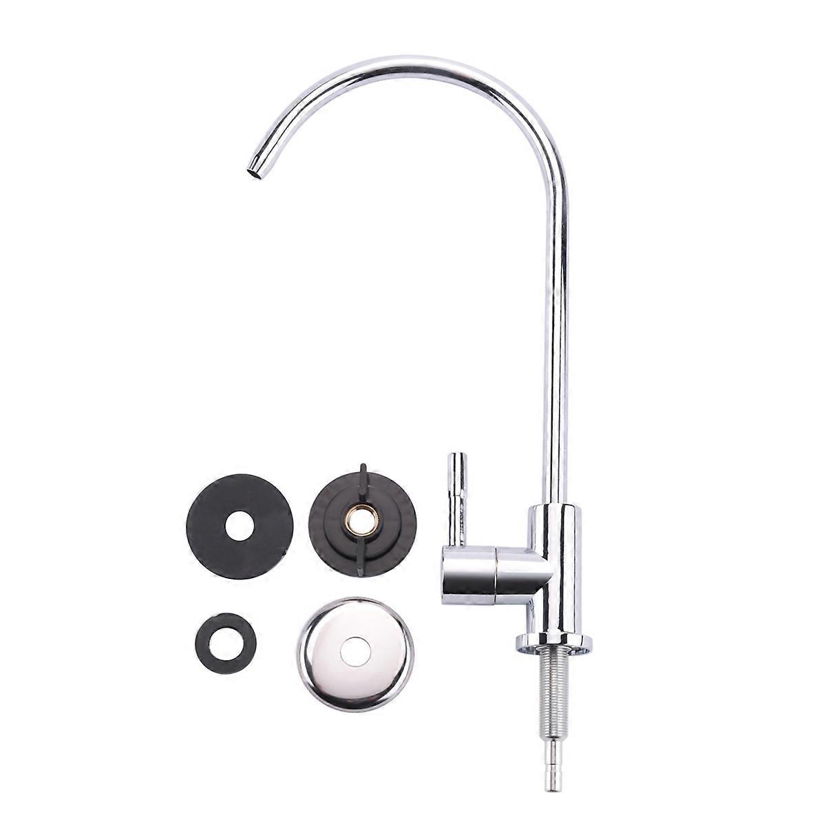 1/4 Inch Chrome Water Filter Faucet Reverse Osmosis Sink Kitchen Tap