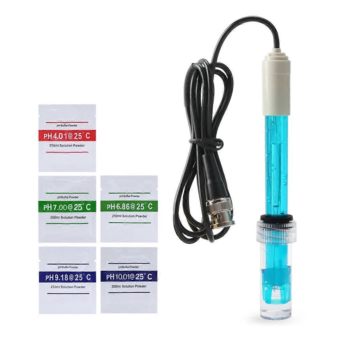 PH Replacement Probe with BNC Interface 300cm Cable 0-14 PH Q9 Probe Controller Oxidation-Reduction 