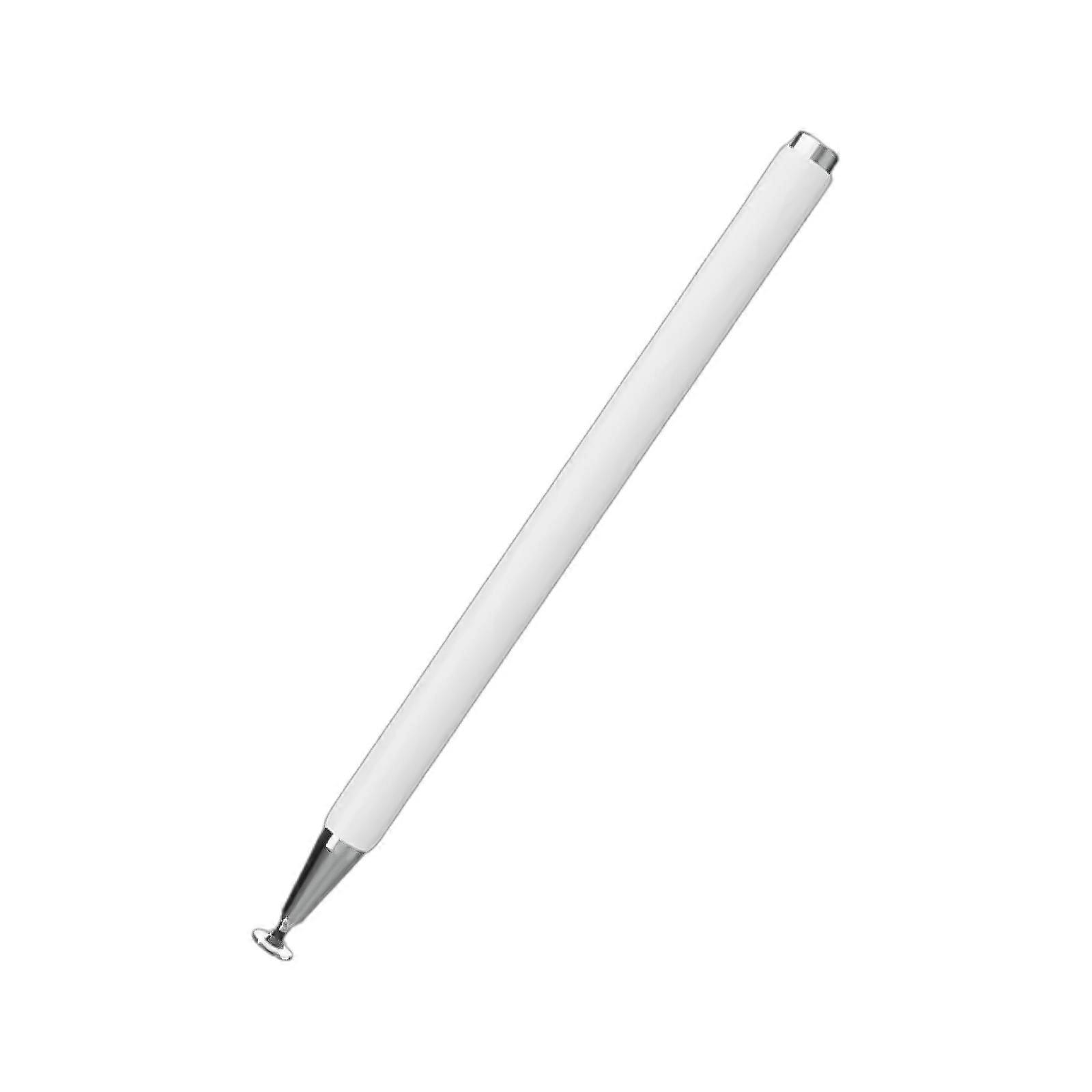 Capacitive Disc Tip Stylus Pen Ergonomic Grip Capacitive Stylus Sensitivity Touch Screen Pen for Phone & Touch Devices White