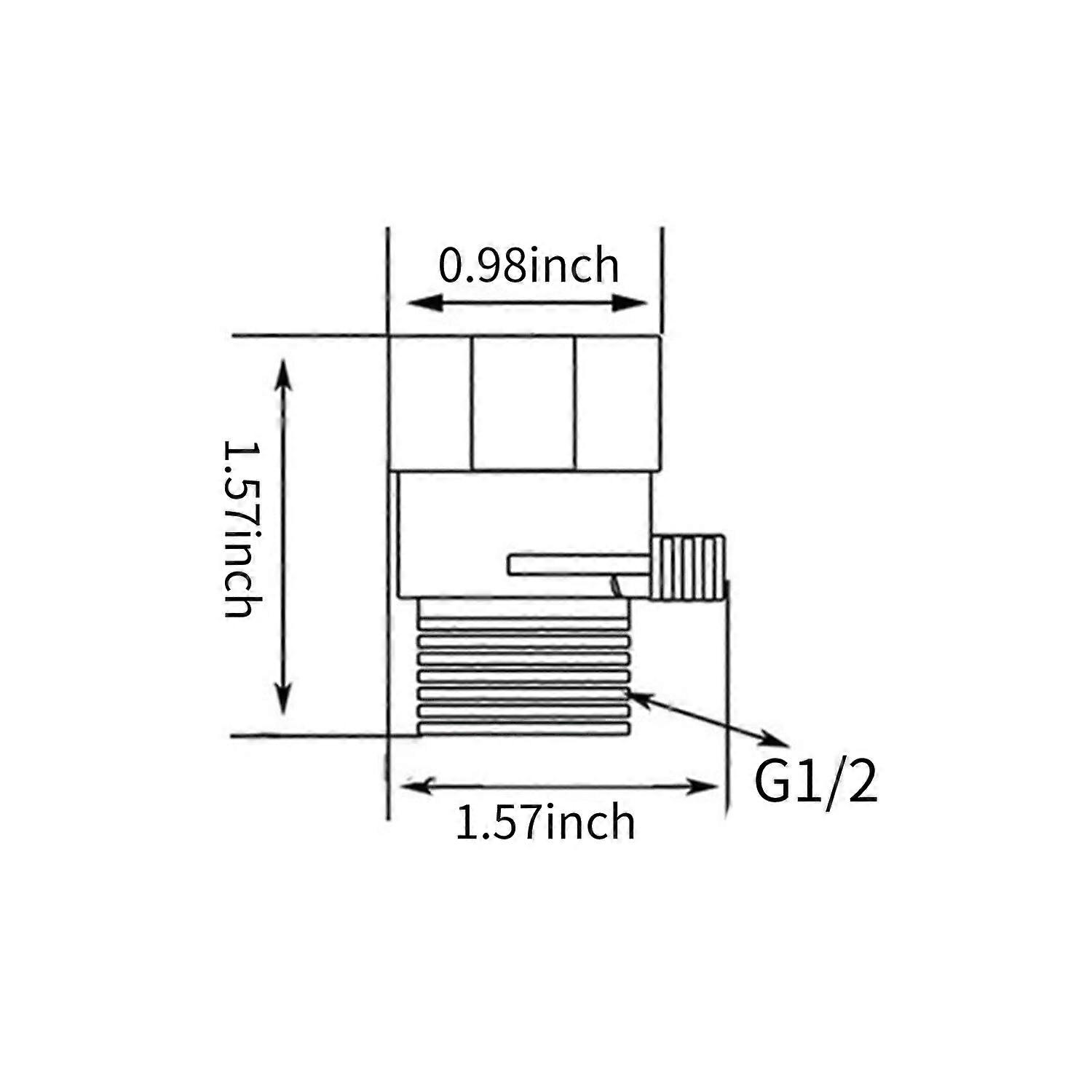 Shower Head Valve G1/2 Shut Off Valve Water Flow Control Valve Regulator High Pressure Controller for Bidet Sprayer Shower Head