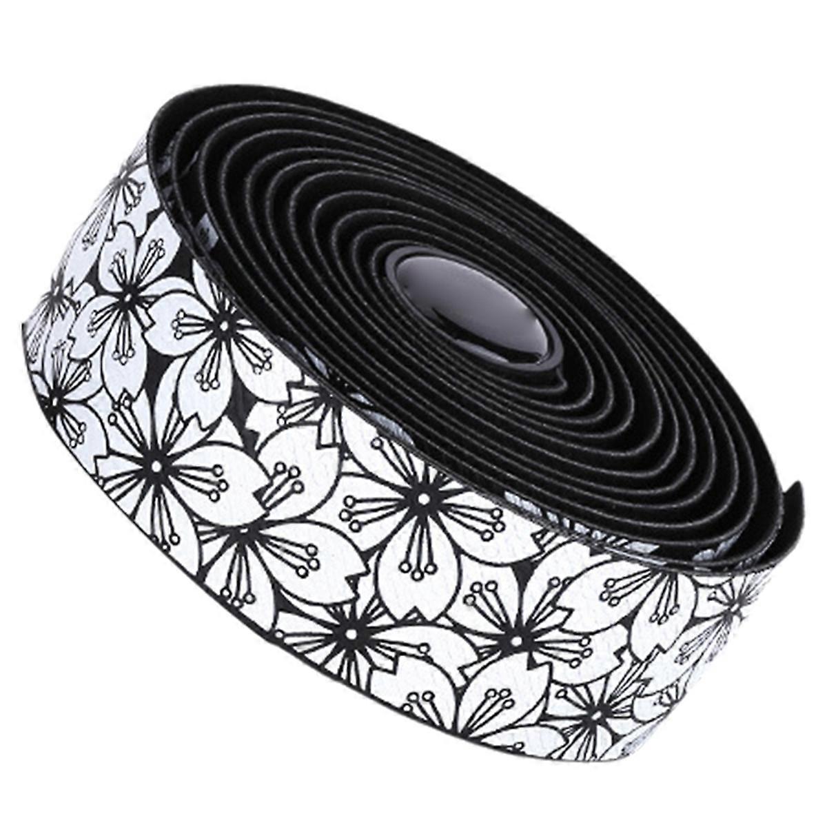 Bicycle Handlebar Tape Road Bike Handlebar Tape Shockproof BlackWhite