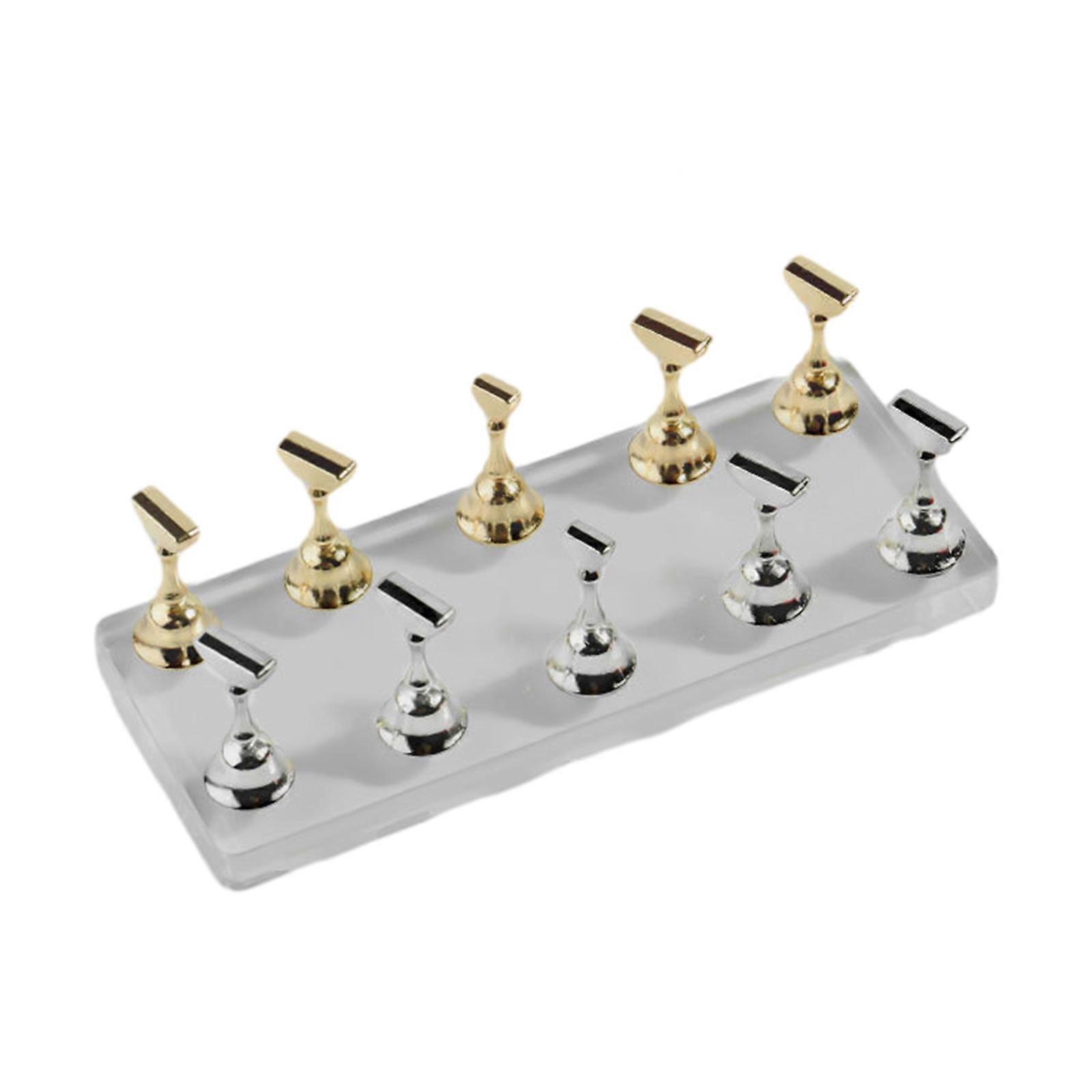 Versatile Acrylic Nail Art Practice Stands Keep Your Manicure Tools Tidy and Accessible Multicolor